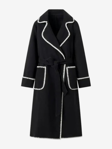Damen Trenchcoat mit Taillengürtel und Seitentaschen Valmessa