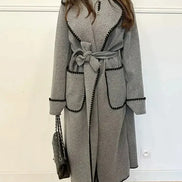 Damen Trenchcoat mit Taillengürtel und Seitentaschen Valmessa