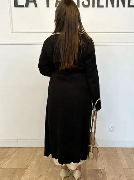 Damen Trenchcoat mit Taillengürtel und Seitentaschen Valmessa