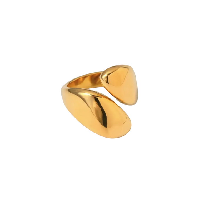 Damen Verstellbarer Ring mit offenem, geschwungenem Design – Orvessa