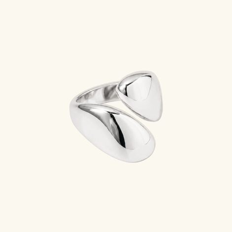 Damen Verstellbarer Ring mit offenem, geschwungenem Design – Orvessa