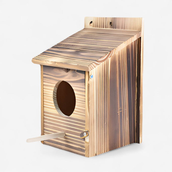 Doosvormiges Vogelhaus aus Holz für Innen- und Außenbereiche