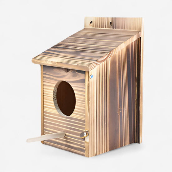 Doosvormiges Vogelhaus aus Holz für Innen- und Außenbereiche