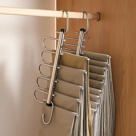 Edelstahl Kleiderbügel-Organizer mit Mehrfachstangen