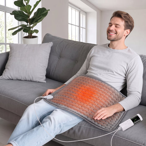 Elektrisches Heizkissen 30 × 60 cm mit 9 Wärmestufen und Timer Calthera
