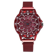 Elvoria Damen Armbanduhr mit Mesh-Armband und Quarzwerk