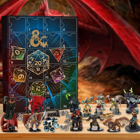 Fantasy Adventskalender mit 24 Sammelobjekten für Rollenspiel-Fans – Mytharion