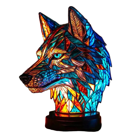 Faunora Tischlampe mit Tiermotiven – Dekorative Glaslampe für Innenräume