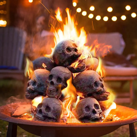 Keramik-Totenkopf im Gothic-Design – Skelvaro