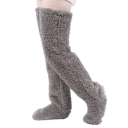 Damen Overknee-Fleecesocken aus weichem Polyester – Elvessa
