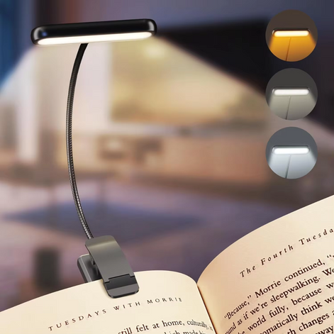 FlexiRead LED-Leselampe – Flexible Beleuchtung mit Clip
