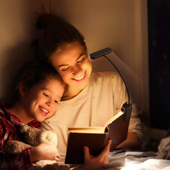 FlexiRead LED-Leselampe – Flexible Beleuchtung mit Clip