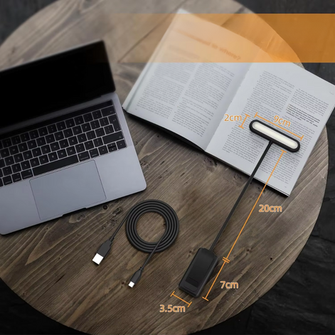 FlexiRead LED-Leselampe – Flexible Beleuchtung mit Clip