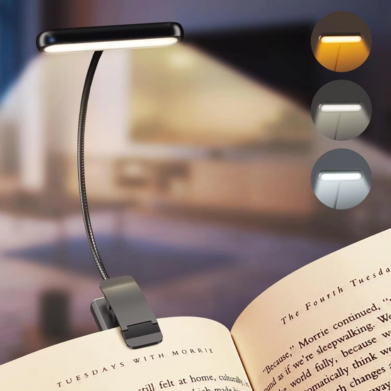 FlexiRead LED-Leselampe – Flexible Beleuchtung mit Clip