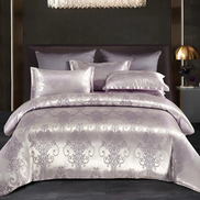 Floréa Satin Bettdecken-Set – Eleganter Schlafkomfort mit Blumenmuster