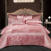Floréa Satin Bettdecken-Set – Eleganter Schlafkomfort mit Blumenmuster