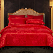 Floréa Satin Bettdecken-Set – Eleganter Schlafkomfort mit Blumenmuster