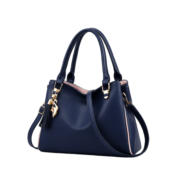 Florena Handtasche – Klassische Tasche mit dekorativen Details und verstellbarem Schulterriemen