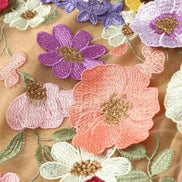 Florvella Kleid – Damen Kleid mit Stehkragen, langen Ärmeln und floralem Muster