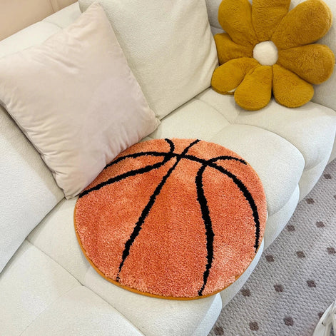 Getufteter Teppich mit Basketball-Motiv