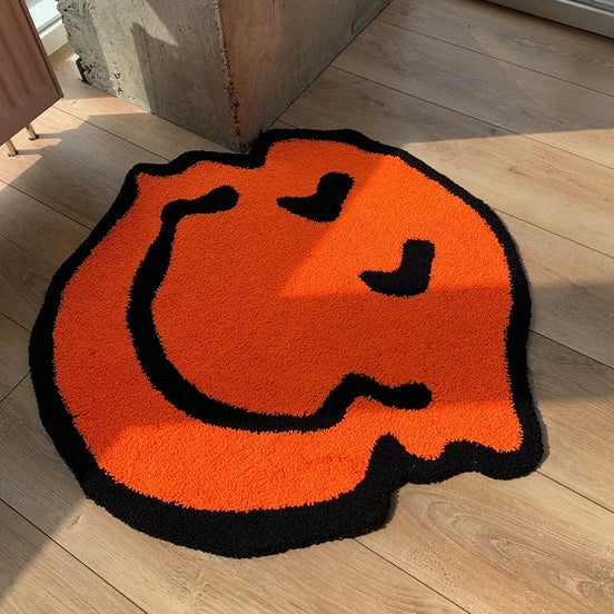 Getufteter Teppich mit Smiley-Design