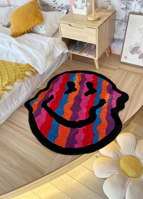 Getufteter Teppich mit Smiley-Design