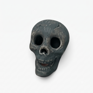 Keramik-Totenkopf im Gothic-Design – Skelvaro