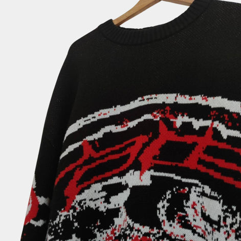 GraphiKnit Sweater – Unisex Strickpullover mit grafischem Design