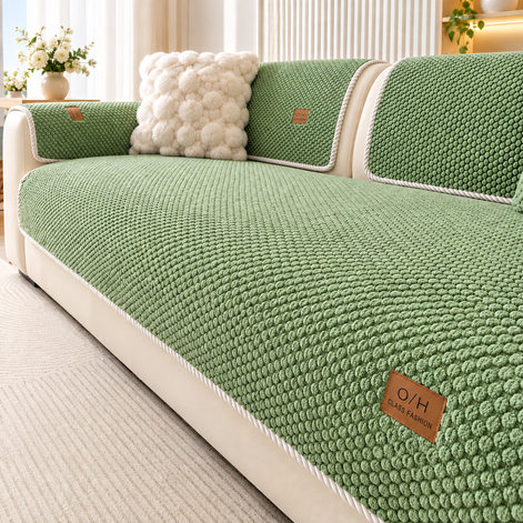 Sofabezug aus Polyester mit Struktur und Silikonrückseite – Sofelina