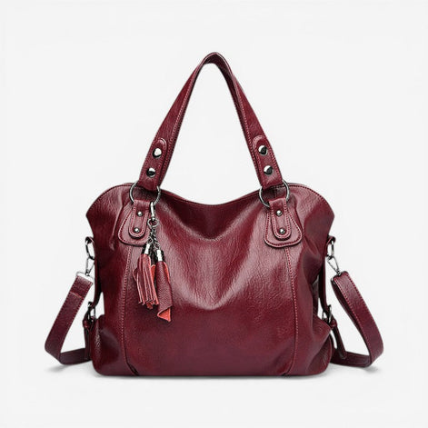 Zenvira Handtasche – Handtasche mit mehreren Reißverschlussfächern und verstellbarem Schulterriemen