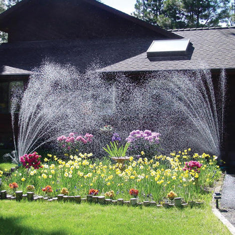 12-in-1 Gartenbewässerungssystem mit 360-Grad-Sprinkler