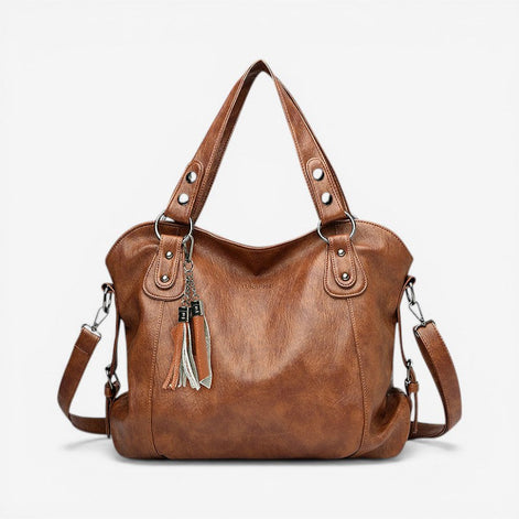 Zenvira Handtasche – Handtasche mit mehreren Reißverschlussfächern und verstellbarem Schulterriemen