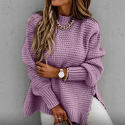 Damen Strickpullover mit hohem Kragen Solenya