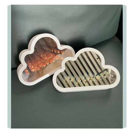 Florina LED-Tischlampe mit Spiegeleffekt und Tulpenmotiv