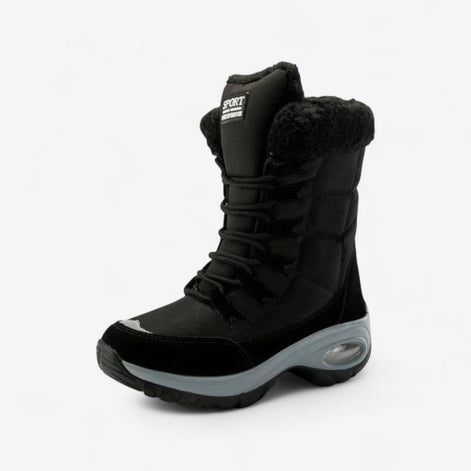 Damen Winterstiefel mit Futter und Schnürung Calverra