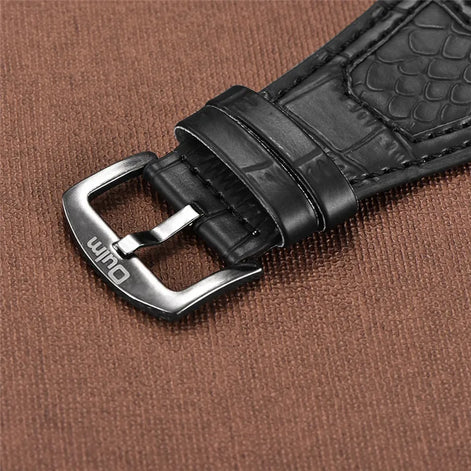 Quarz-Armbanduhr mit zwei Zeitzonen und PU-Armband