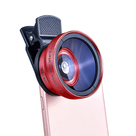 2-in-1 Smartphone-Kameraobjektiv mit Weitwinkel- und Makrofunktion – OptiZoom