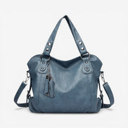 Zenvira Handtasche – Handtasche mit mehreren Reißverschlussfächern und verstellbarem Schulterriemen