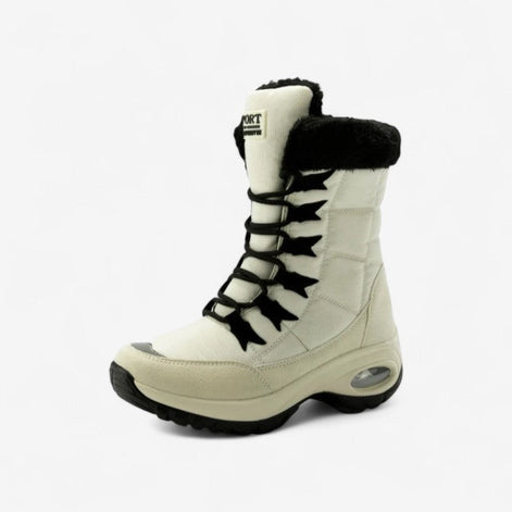 Damen Winterstiefel mit Futter und Schnürung Calverra
