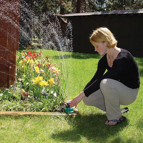 12-in-1 Gartenbewässerungssystem mit 360-Grad-Sprinkler