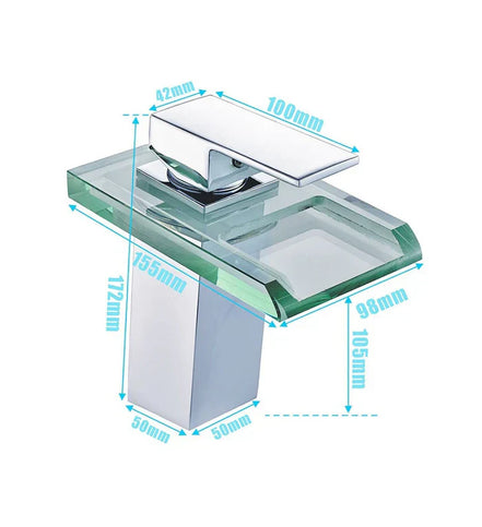 AquaLume Cascade – LED-Wasserhahn mit Wasserfall-Auslauf