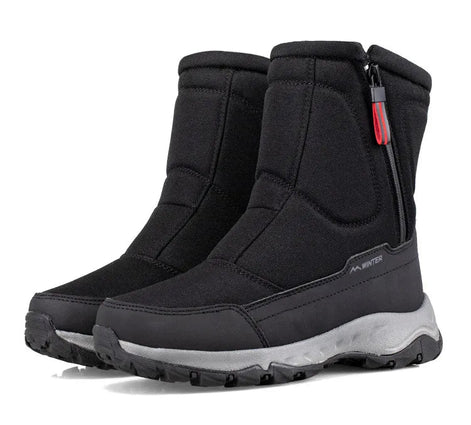 Unisex Winterstiefel mit Plüschfutter und Profilsohle – Alvorn
