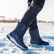 Unisex Winterstiefel mit Plüschfutter und Profilsohle – Alvorn