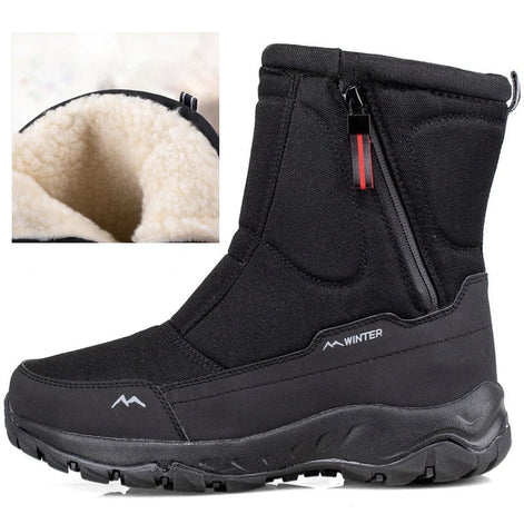 Unisex Winterstiefel mit Plüschfutter und Profilsohle – Alvorn