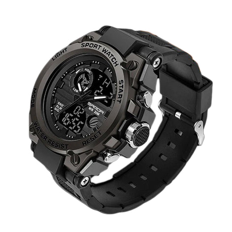 Herren Analog-Digital-Armbanduhr mit Stoppuhr und Alarm Veltrano