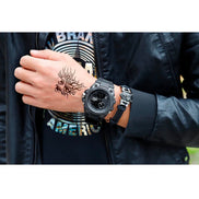 Herren Analog-Digital-Armbanduhr mit Stoppuhr und Alarm Veltrano