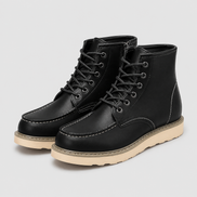 Herren Schnürstiefel mit Profilsohle und Zehendetail Calvero