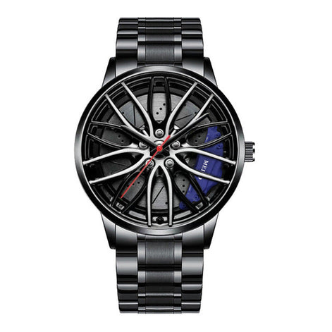 Herrenarmbanduhr mit motorsportinspiriertem Zifferblatt