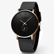 Liora Damen Armbanduhr mit roségoldfarbener Oberfläche und Edelstahlarmband