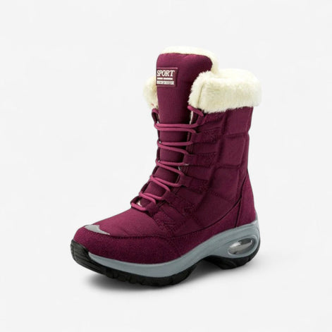 Damen Winterstiefel mit Futter und Schnürung Calverra